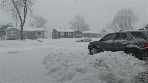 Snow Storm In Davenport Iowa
