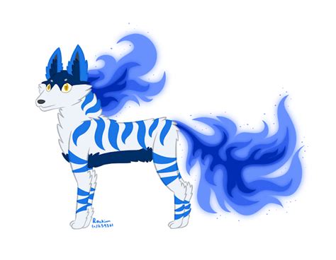 Blue Fire Wolf On Toyhouse