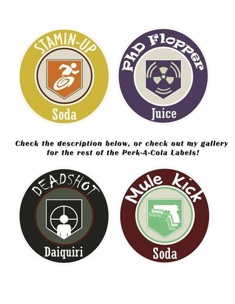 Perk A Cola Labels 2 By Tbonecaputo On Deviantart Call Of Duty
