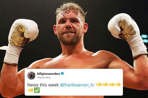 Billy Joe Saunders Hints At Ring Return Announcement After Being