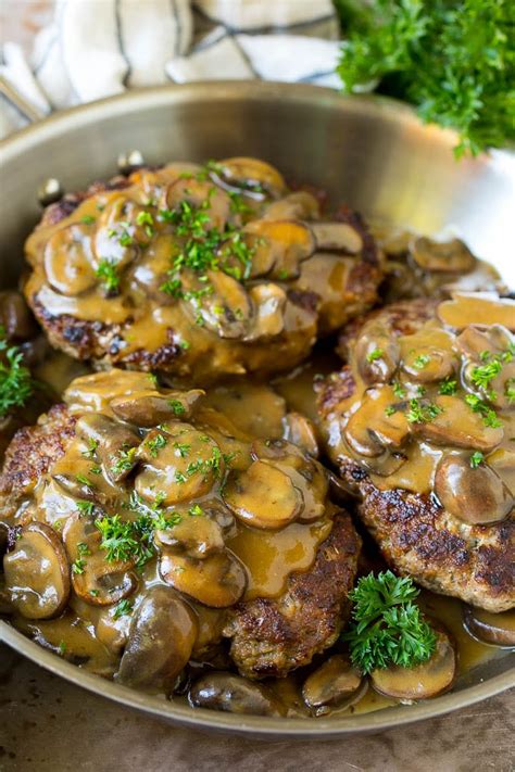 Hamburger Steak With Mushroom Gravy Dinner At The Zoo