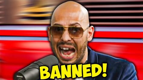 Andrew Tate Got Banned Youtube