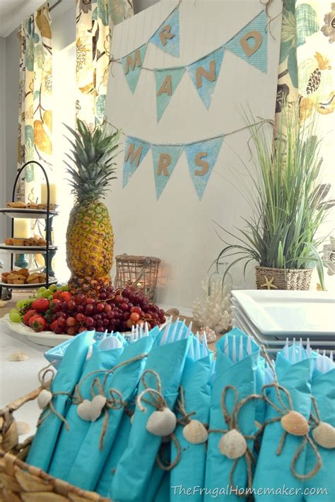 We have everything you need to plan a wedding shower including themed party ideas, printable invites, games, diy decorations and a handy checklist. Bridal Brunch at the Beach (Beach themed wedding shower)