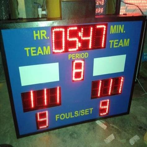 Siwach Metal Electronic Scoreboard Display Board Resolution 10mm At