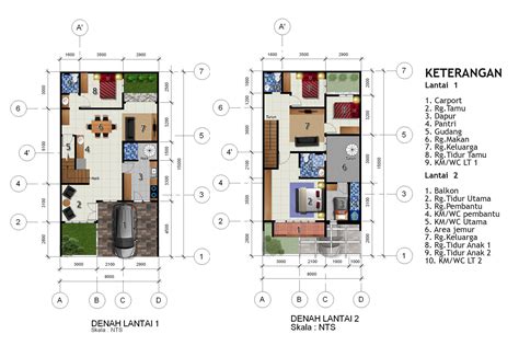 Desain Rumah Lantai Di Lahan X M Dr Desain Rumah Jakarta