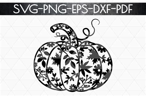 Pumpkin Svg Cutting File Autumn Fall Dxf Eps Png 127648 Paper