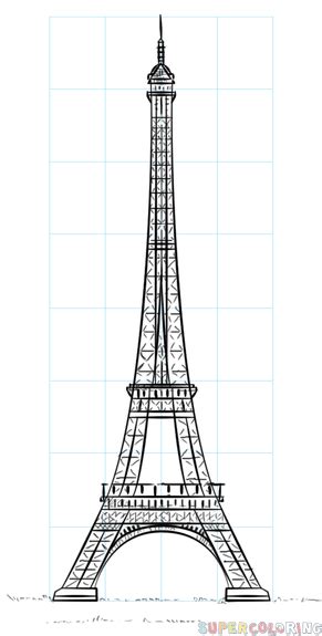Wie man den Eiffelturm zeichnet - Zeichnen Lernen Schritt-für-Schritt