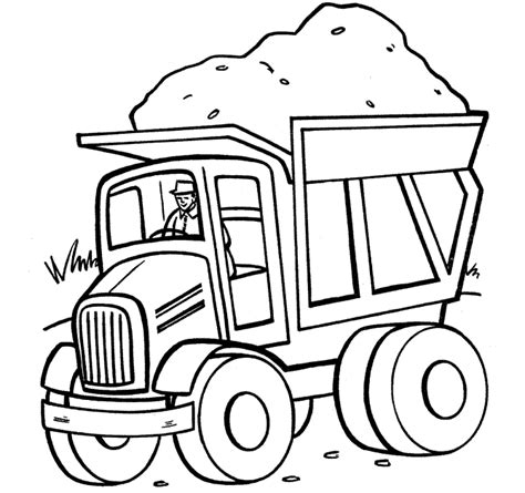 printable dump truck coloring pages  kids coloring pages