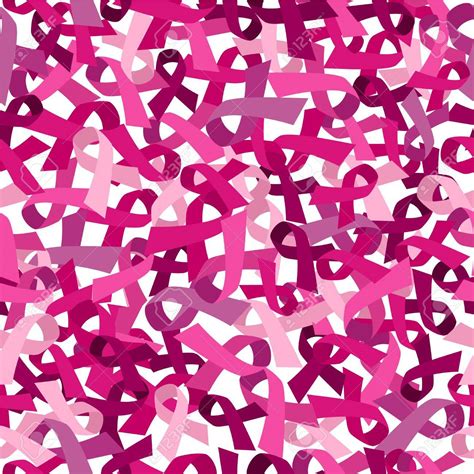 Download Pink Ribbon Background Seamless Pattern For Breast Cancer By