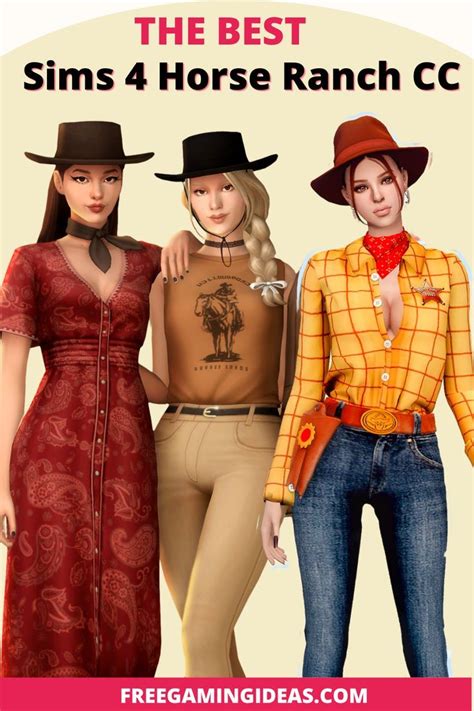 23 Amazing Sims 4 Horse Ranch Cc Cowboy Boots Hats And More In