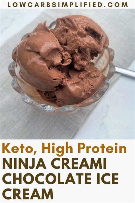Keto Chocolate Ice Cream With The Ninja Creami High Protein Recipe Ice Cream Maker