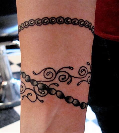 These tattoo plans as lower leg wrist trinket tattoo design are the exceptionally agonizing tattoo. Womens bracelet Tattoos
