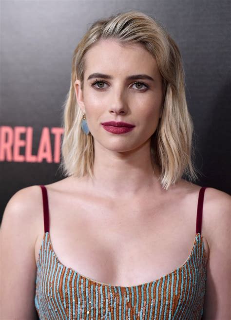 Emma Robert S Blond Crop Cut In 2018 The Wildest Celebrity Hair