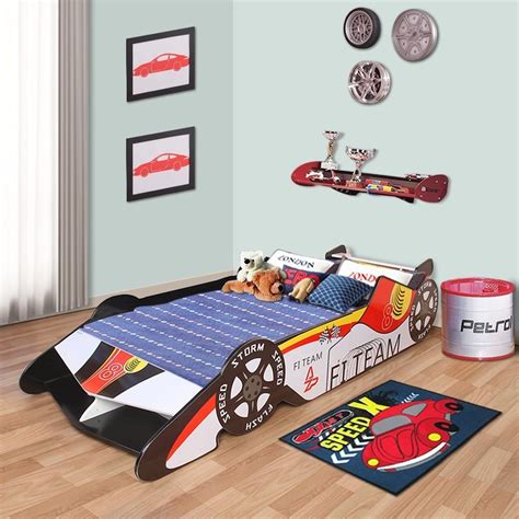 Maybe you would like to learn more about one of these? Toddler Bed Wood Frame Race Car Low Side Guards Children ...