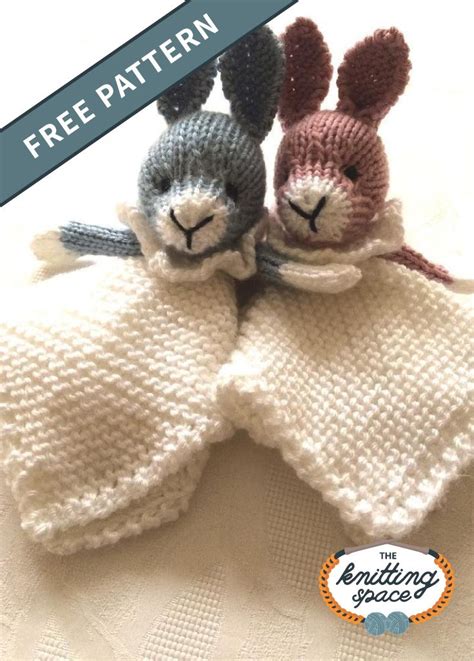 Beginning knitters can easily make a chunky blanket like this. Knit Bunny Mini Cuddle Blankie [FREE Knitting Pattern ...