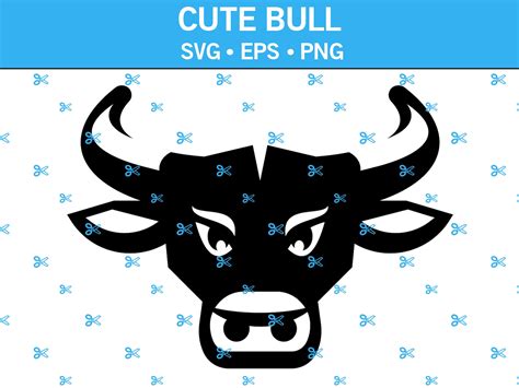 Cute Bull Head Svg Bull Svg Animal Svg Bull With Horns Svg Etsy Canada