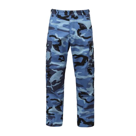 Shop Sky Blue Camo Bdu Pants Fatigues Army Navy Gear