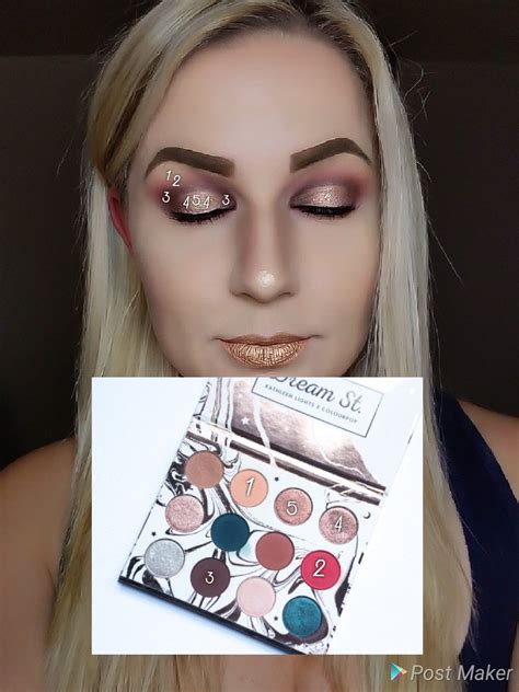 Look By Numbers Using The Dream St Palette By Colourpop Colourpop Eyeshadow Pale Skin Makeup