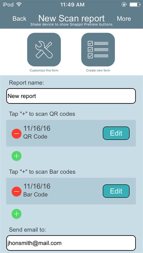 The scanned data can be used to stay in contact with your customers or give your managers a quick breakdown of. Snappii QR&Bar Code Scanner App