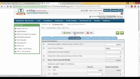 The cleartax platform automatically detects the itr you need to file on. How to file revise return of income tax - YouTube