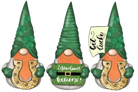 More images for st patrick's day gnome » St. Patricks Gnomes Icons & Pattern By Tanya Kart ...