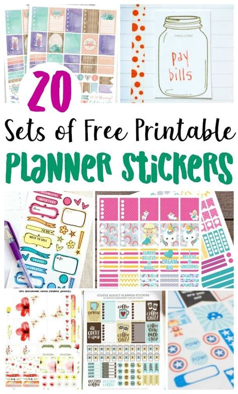 Get Organized With These Free Printable Planner Stickers