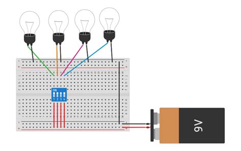 Circuit Design Dip Switch Tinkercad