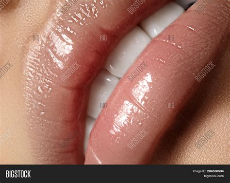 Closeup Plump Lips Image And Photo Free Trial Bigstock