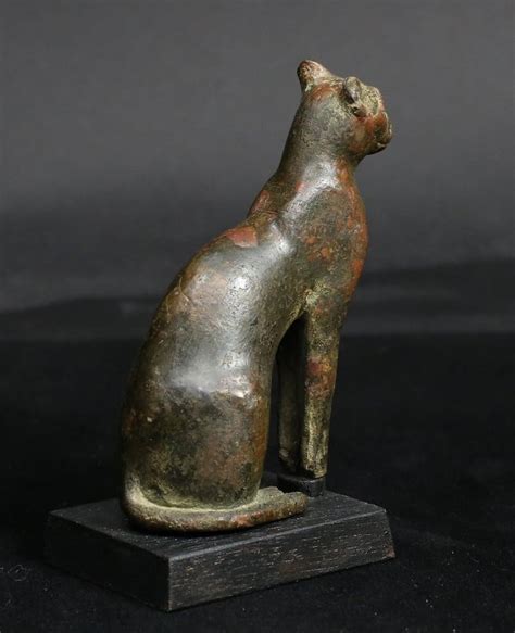 Ancient Egyptian Bronze Cat Of The Goddess Bastet 109×44×87 Cm