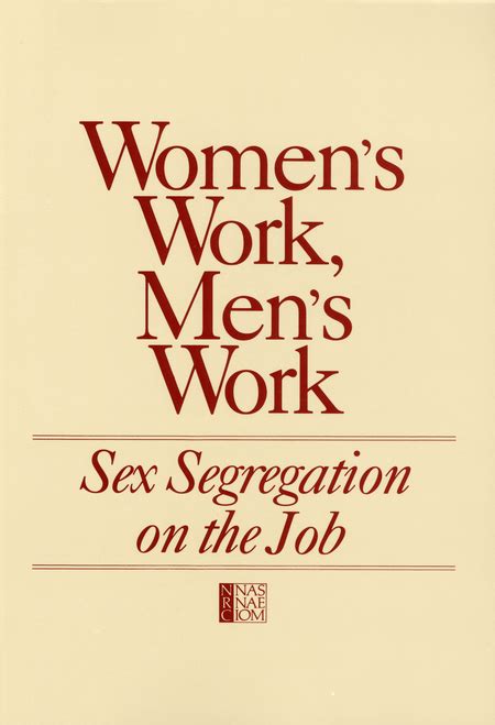 5 findings and recommendations women s work men s work sex segregation on the job the