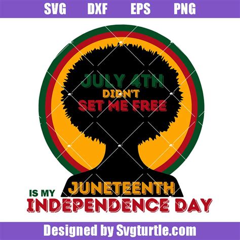 Juneteenth Is My Independence Day Svg 1865 Juneteenth Svg
