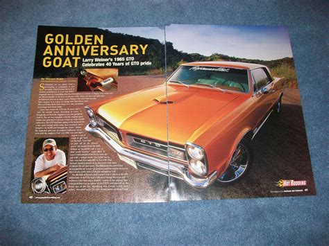 1965 Pontiac Gto Resto Mod Article Golden Anniversary Goat Ebay