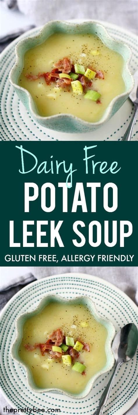 Dairy Free Potato Leek Soup The Pretty Bee Recipe Dairy Free