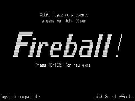 Fireball 1983 Mobygames