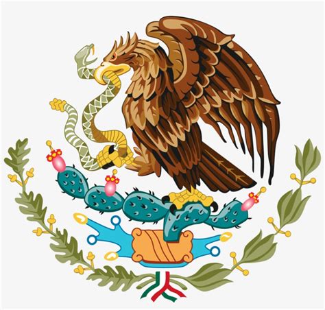 Mexican Flag Eagle Png Clip Free Stock Mexico Flag Center PNG Image