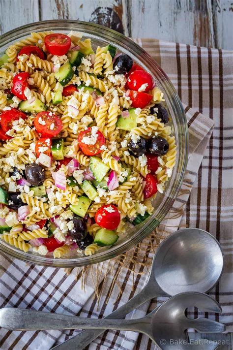 This Greek pasta salad is the perfect side dish - quick ...