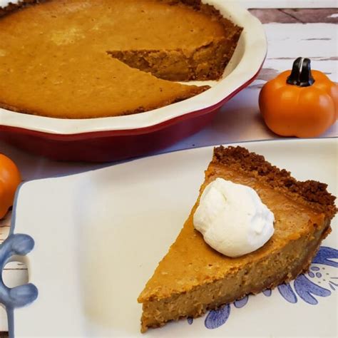 Pumpkin Pie With Graham Cracker Crust Simply Delicious Cooking