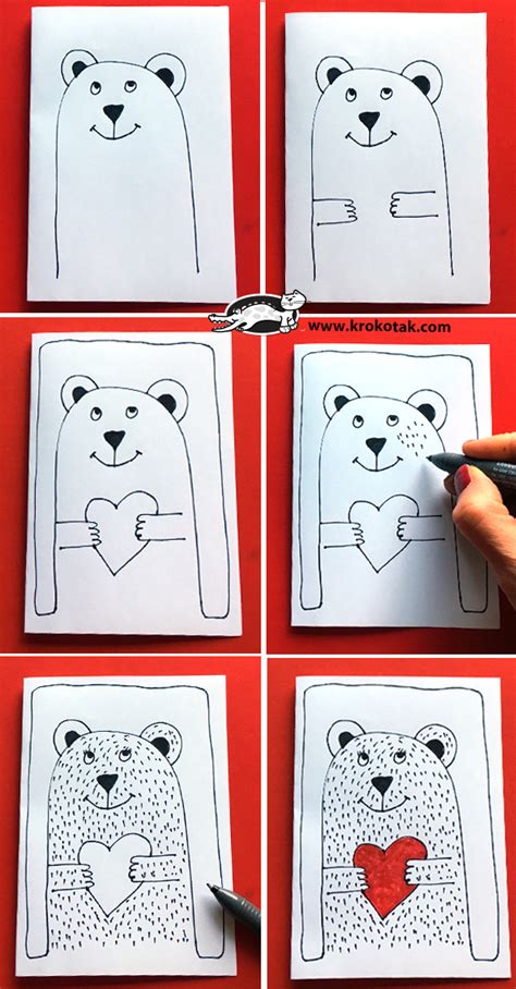 Free printable valentine's day coloring pages. krokotak | How to draw Valentines