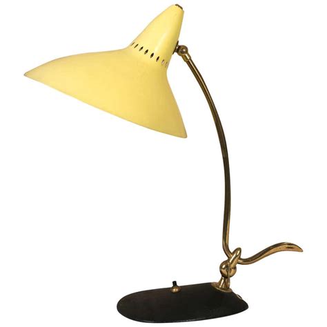 Italian Mid Century Metal Table Lamp For Sale At 1stdibs