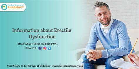 Information About Erectile Dysfunction Safe Generic Pharmacy Blog