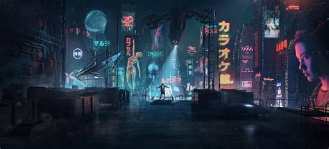 Hd Wallpaper Artwork Digital Art Cyber City Futuristic Cyberpunk