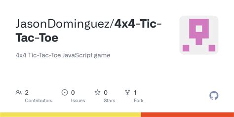 Github Jasondominguez4x4 Tic Tac Toe 4x4 Tic Tac Toe Javascript Game