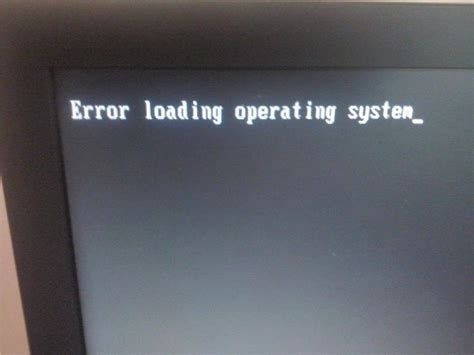 Windows 10 Error Loading Operating System Captions More