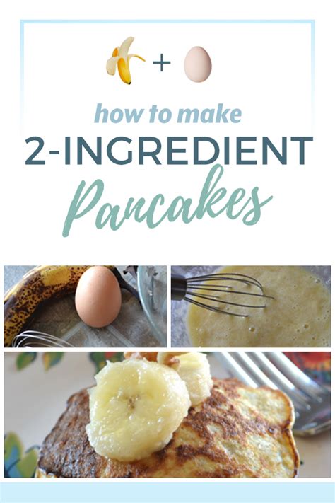Simple Pancake Recipe 2 Ingredients Stylish Life For Moms
