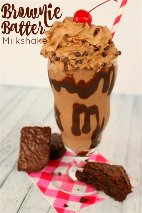 Brownie Batter Milkshake Delightful E Made
