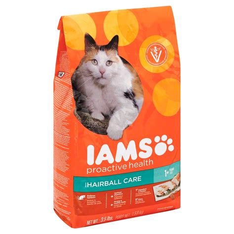 It helps to reduce hairball formation by up to two times vs. Iams ProActive Health Hairball Care Adult Cat Food - Shop ...