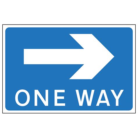 One Way Arrow Right Traffic And Parking Signs