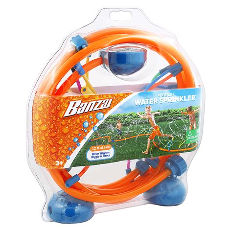 Banzai Wigglin Backyard Sprinkler Water Toy For Kids Ages 5