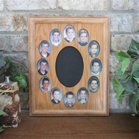 School Years Collage Picture Frame K 12 Graduation Oval