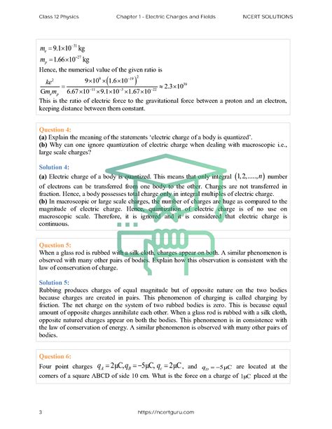 Ncert Solutions For Class 12 Physics Chapter 1 Ncertguru